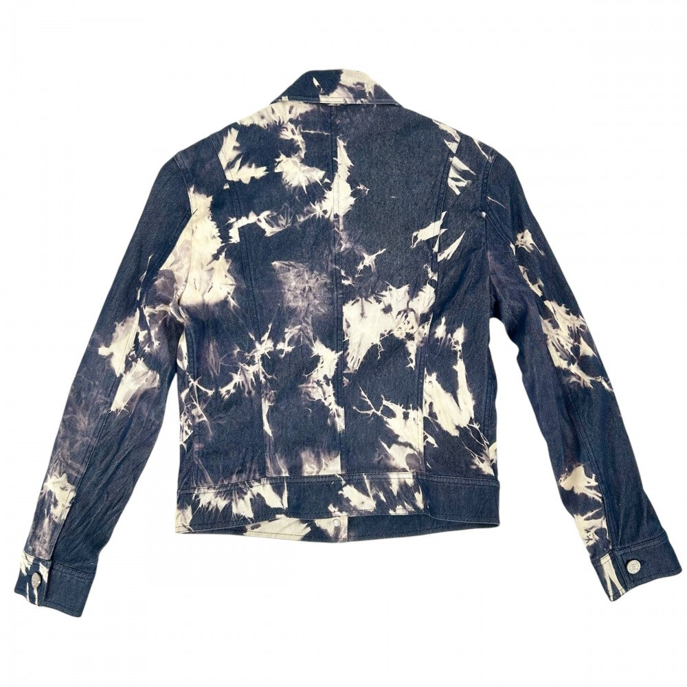 【開店SALE】 CELINE セリーヌ 長袖シャツ ショート丈ウエスタンシャツ トップス アパレル デニム 服 40 インディゴ シルバー金具 春 コットン シルク メンズ【中古品】