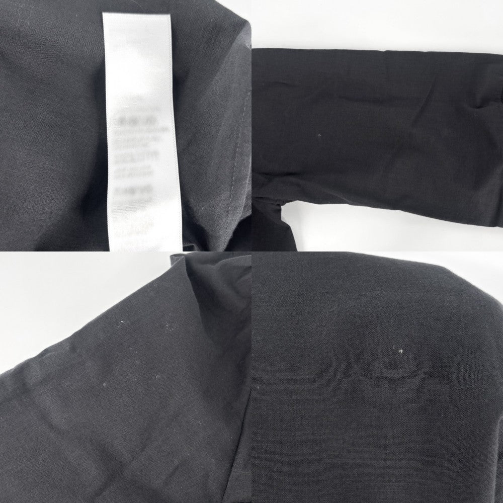 【開店SALE】 CELINE セリーヌ ワンピース トリオンフ レース ミニ丈 長袖 アパレル 服 36 2R73J658R ブラック 黒 ゴールド金具 春 秋 コットン レディース【中古品】
