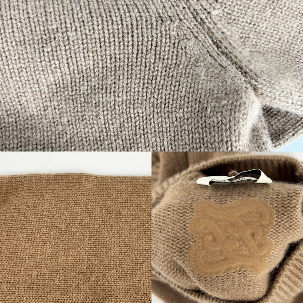 【開店SALE】 FENDI フェンディ セットアップ スカート タートルネック ニット ショート丈トップス アパレル 服 38 ブラウン 茶 秋 冬 カシミヤ レディース【中古品】
