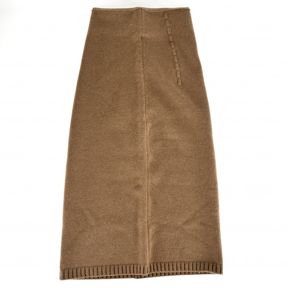 【開店SALE】 FENDI フェンディ セットアップ スカート タートルネック ニット ショート丈トップス アパレル 服 38 ブラウン 茶 秋 冬 カシミヤ レディース【中古品】
