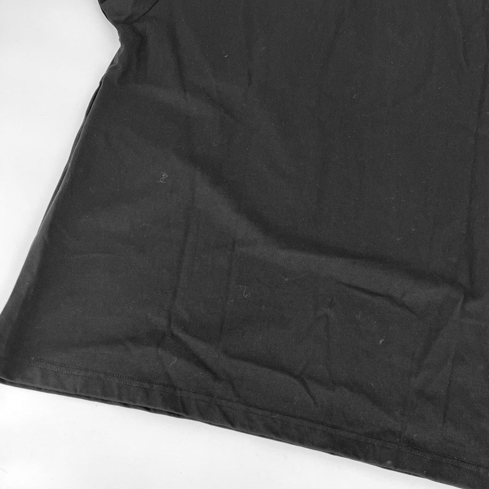 【開店SALE】 BALENCIAGA バレンシアガ 半袖Ｔシャツ ミラー ロゴ 服 トップス アパレル M 764235 ブラック 黒 春 夏 コットン メンズ【中古品】