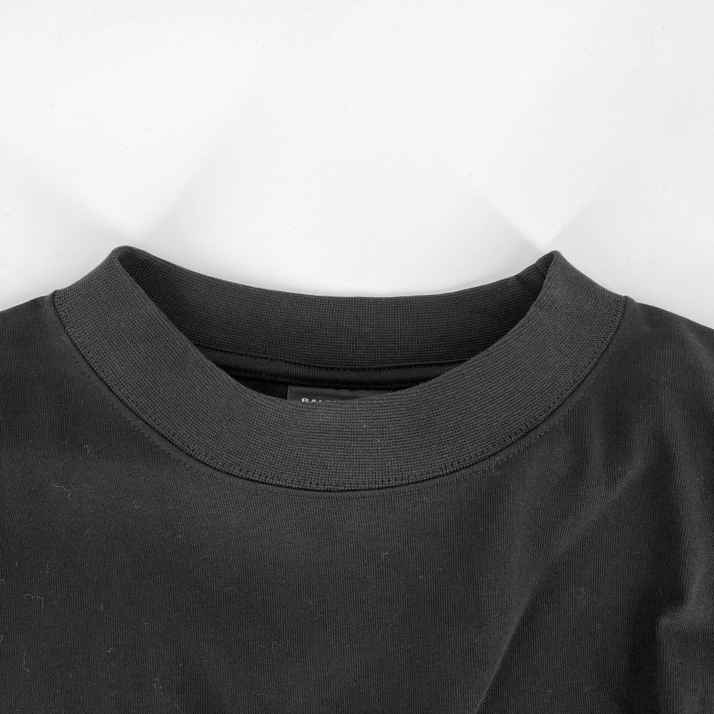 【開店SALE】 BALENCIAGA バレンシアガ 半袖Ｔシャツ ミラー ロゴ 服 トップス アパレル M 764235 ブラック 黒 春 夏 コットン メンズ【中古品】