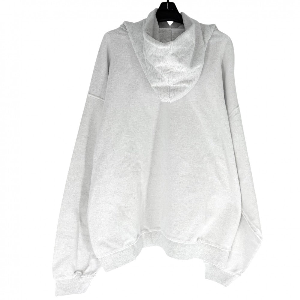 BALENCIAGA バレンシアガ パーカー ロゴ プルオーバー トップス アパレル 服 XL 790357 グレー 秋 冬 コットン メンズ【中古品】