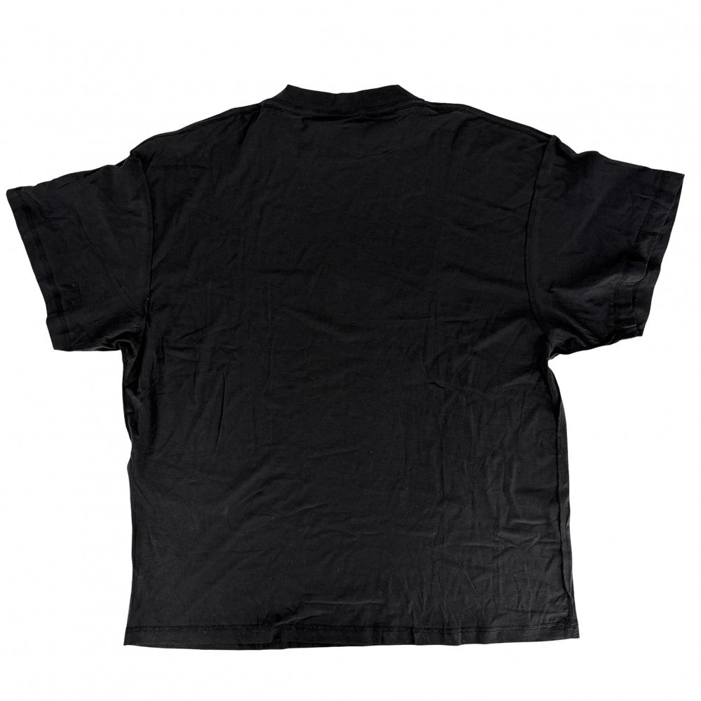 BALENCIAGA バレンシアガ 半袖Ｔシャツ ロゴプリント クルーネックTシャツ アパレル トップス 服 インサイドアウト L ブラック 黒 コットン メンズ【中古品】
