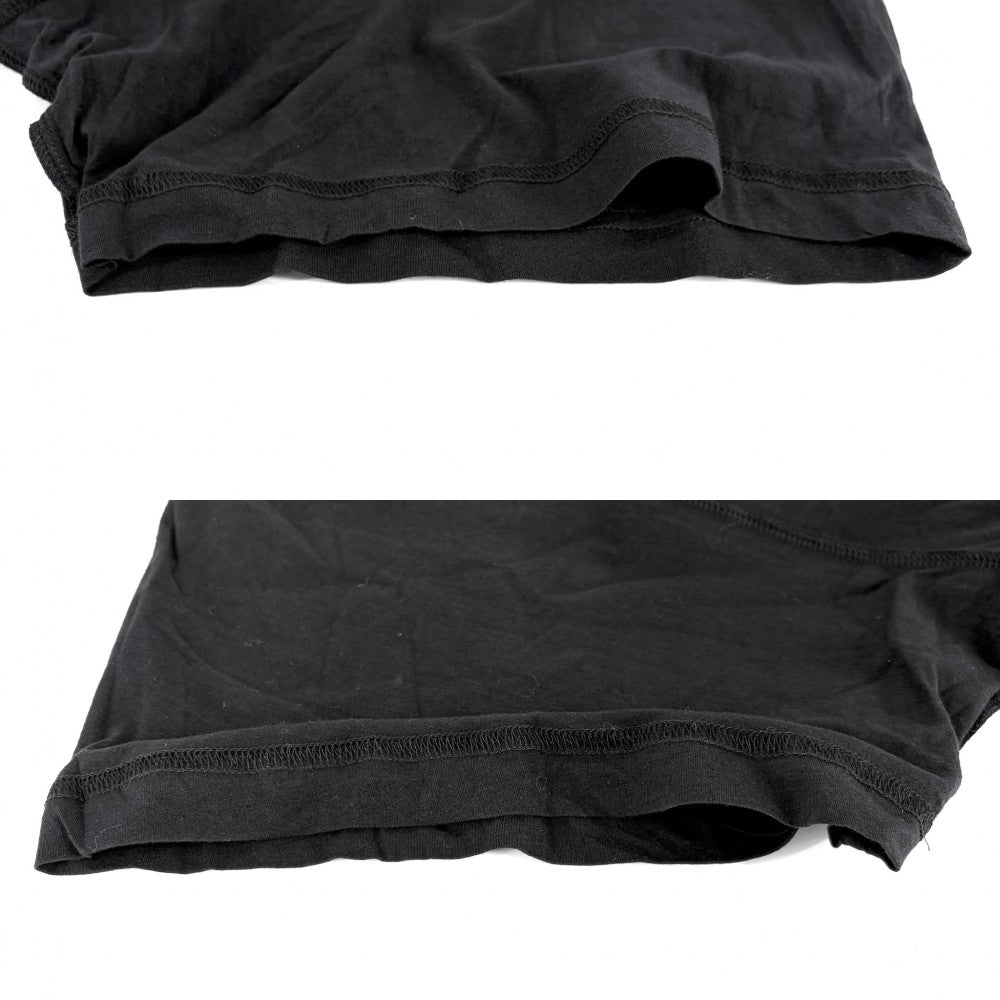 BALENCIAGA バレンシアガ 半袖Ｔシャツ ロゴプリント クルーネックTシャツ アパレル トップス 服 インサイドアウト L ブラック 黒 コットン メンズ【中古品】