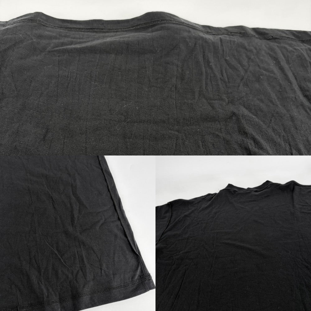 BALENCIAGA バレンシアガ 半袖Ｔシャツ ロゴプリント クルーネックTシャツ アパレル トップス 服 インサイドアウト L ブラック 黒 コットン メンズ【中古品】