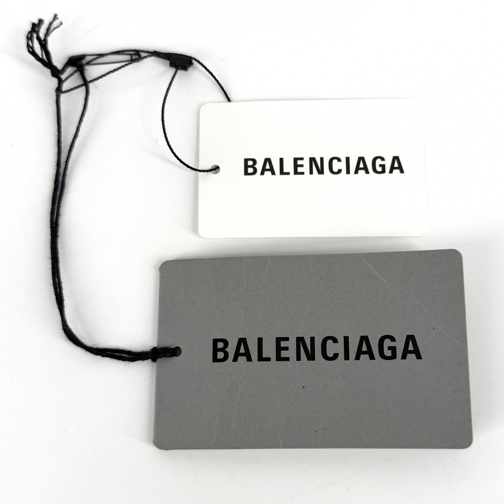 BALENCIAGA バレンシアガ 半袖Ｔシャツ ハイネック 3B スポーツ トップス アパレル ロゴ 刺繍 服 S 767869 チャコールグレー コットン ポリウレタン レディース【中古品】