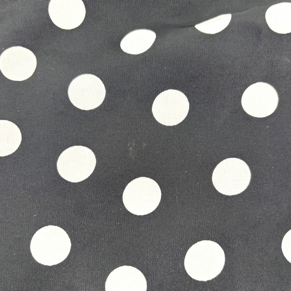 【開店SALE】 SAINT LAURENT PARIS サンローランパリ スカート 水玉 ミニスカート ボトムス ドット アパレル 服 36 ブラック 黒 ホワイト 白 ゴールド金具 オールシーズン レーヨン レディース【中古品】