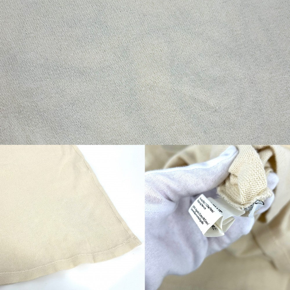 【開店SALE】 LOEWE ロエベ ニット IBIZA サマーニットカットソー クルーネック トップス アパレル 服 XL H664Y22J02 アイボリー 春 夏 コットン メンズ【中古品】