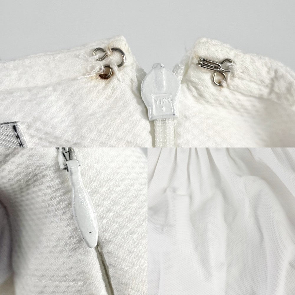 【開店SALE】 CHANEL シャネル ワンピース ココボタン ココマーク ココ ノースリーブ アパレル 服 38 ホワイト 白 春 夏 コットン レディース【中古品】