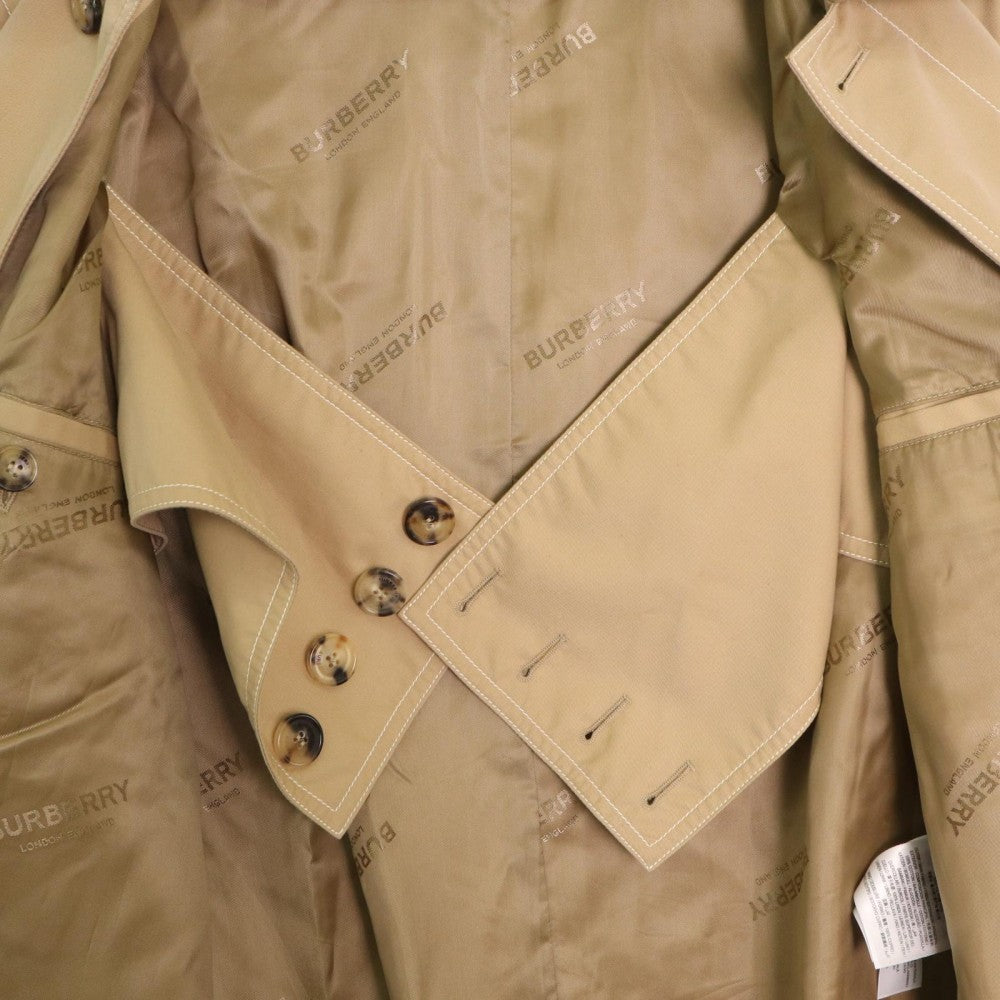 【開店SALE】 BURBERRY バーバリー トレンチコート ロングコート アウター アパレル 服 46 4558080 ベージュ 春 秋 コットン レディース【中古品】