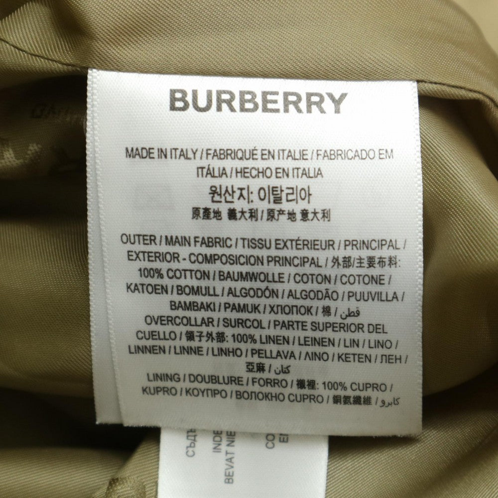 【開店SALE】 BURBERRY バーバリー トレンチコート ロングコート アウター アパレル 服 46 4558080 ベージュ 春 秋 コットン レディース【中古品】