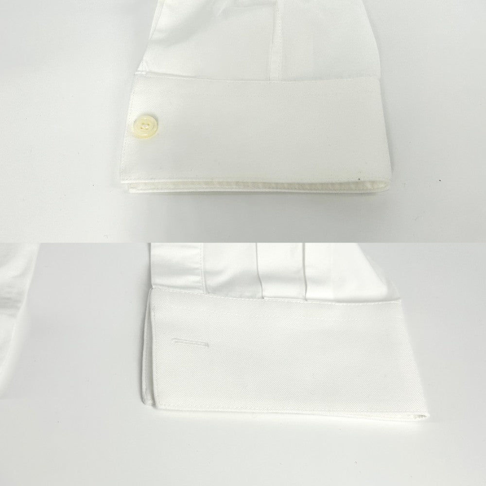 BURBERRY バーバリー 長袖シャツ 刺繍 KINGDOM トップス アパレル ロゴ 服 40 8017217 ホワイト 白 オールシーズン コットン レディース【中古品】