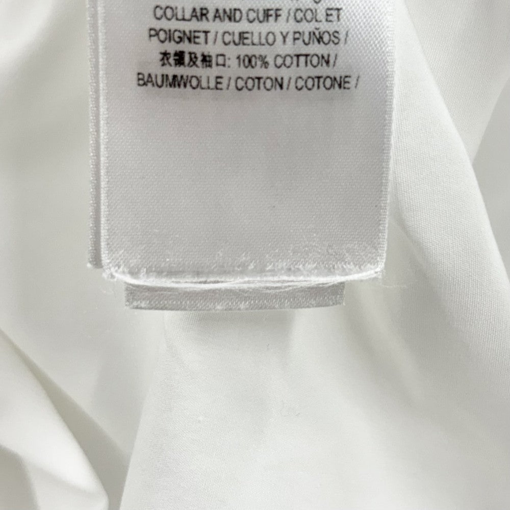 【開店SALE】 BURBERRY バーバリー 長袖シャツ 刺繍 KINGDOM トップス アパレル ロゴ 服 40 8017217 ホワイト 白 オールシーズン コットン レディース【中古品】