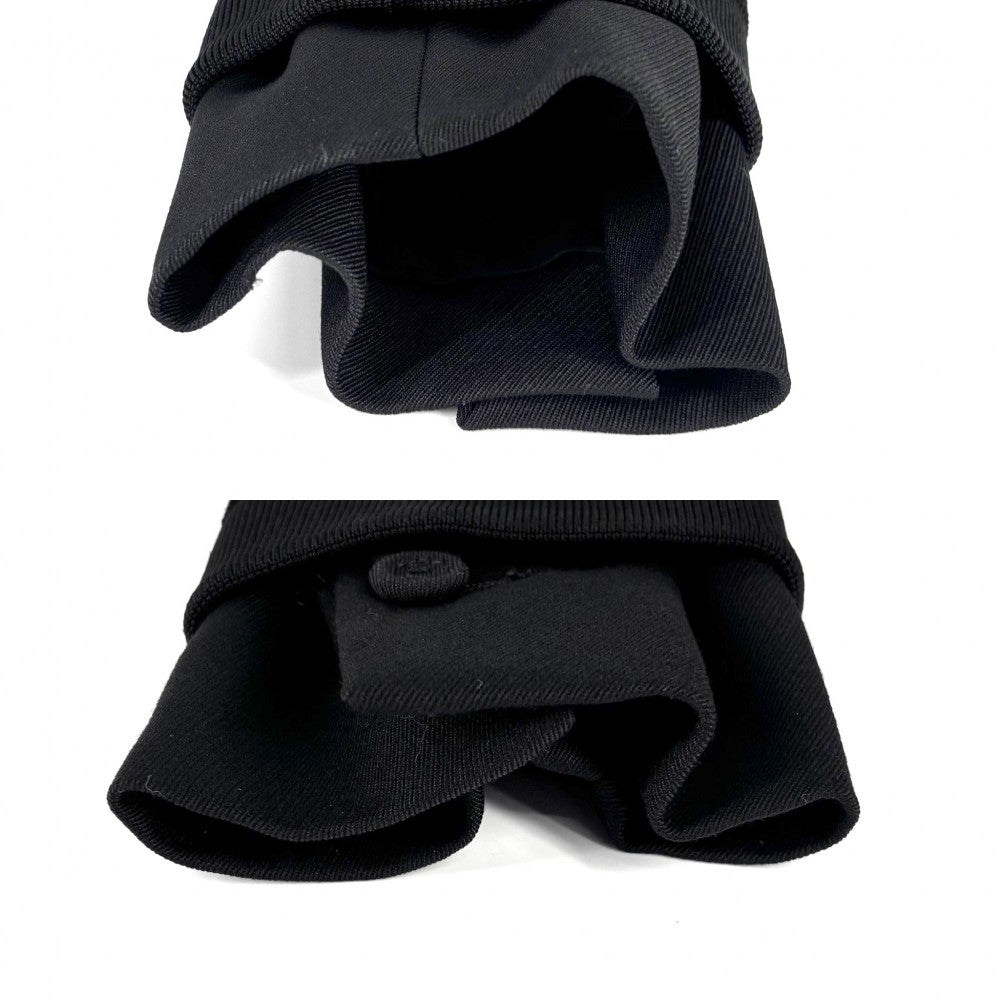 Dior ディオール ブルゾン サカイコラボ ハイブリッド ボンバージャケット アウター MA-1 sacai 44 ブラック 黒 シルバー金具 ナイロン キュプラ メンズ【中古品】
