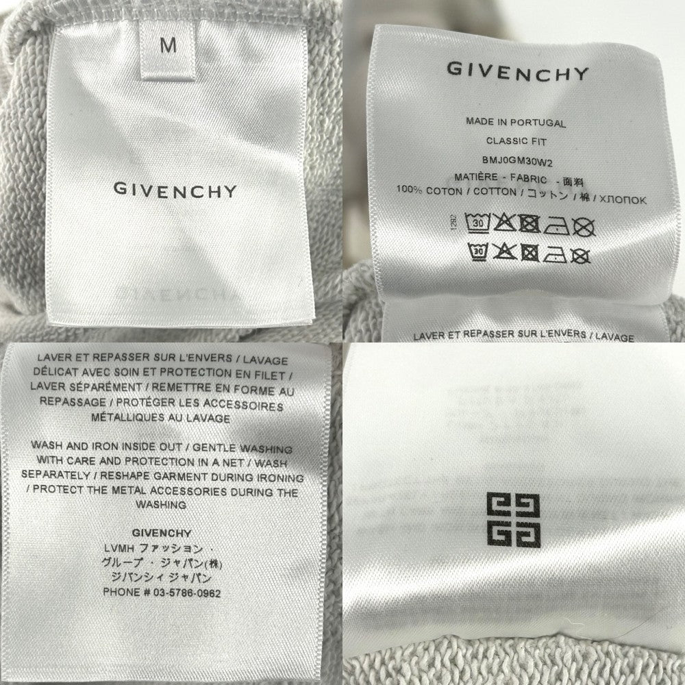 【開店SALE】 GIVENCHY ジバンシィ パーカー プルオーバー フーディー 迷彩 総柄 プリント カモフラージュ アパレル 服 トップス M BMJ0GM30W2 ベージュ ブラウン 茶 シルバー金具 秋 冬 コットン メンズ【中古品】