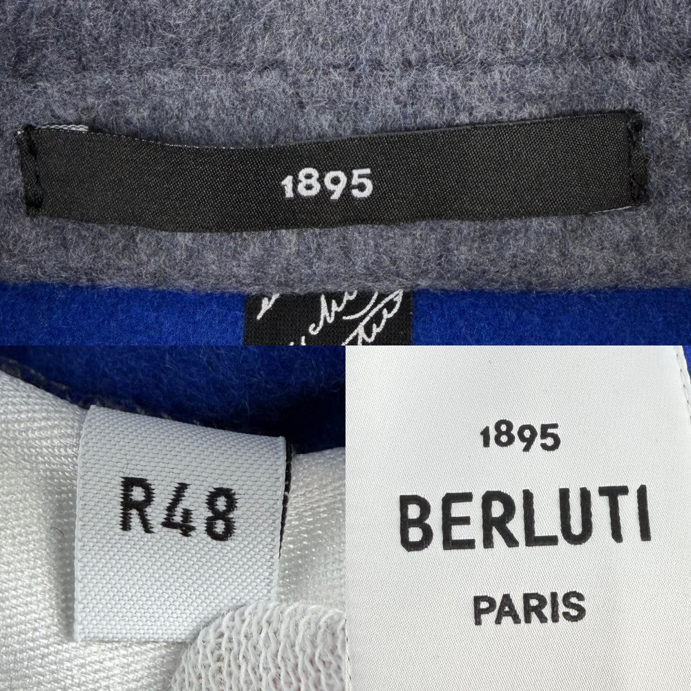 Berluti ベルルッティ アウター テーラードジャケット アパレル 服 48 グレー ブルー 青 春 秋 ウール カシミヤ レディース【中古品】