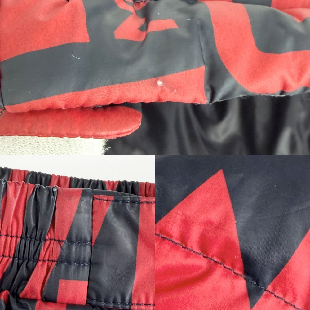 MONCLER モンクレール ダウンジャケット FRIOLAND アウター アパレル 3サイズ 服 レッド 赤 ブラック 黒 シルバー金具 冬 ポリエステル メンズ【中古品】