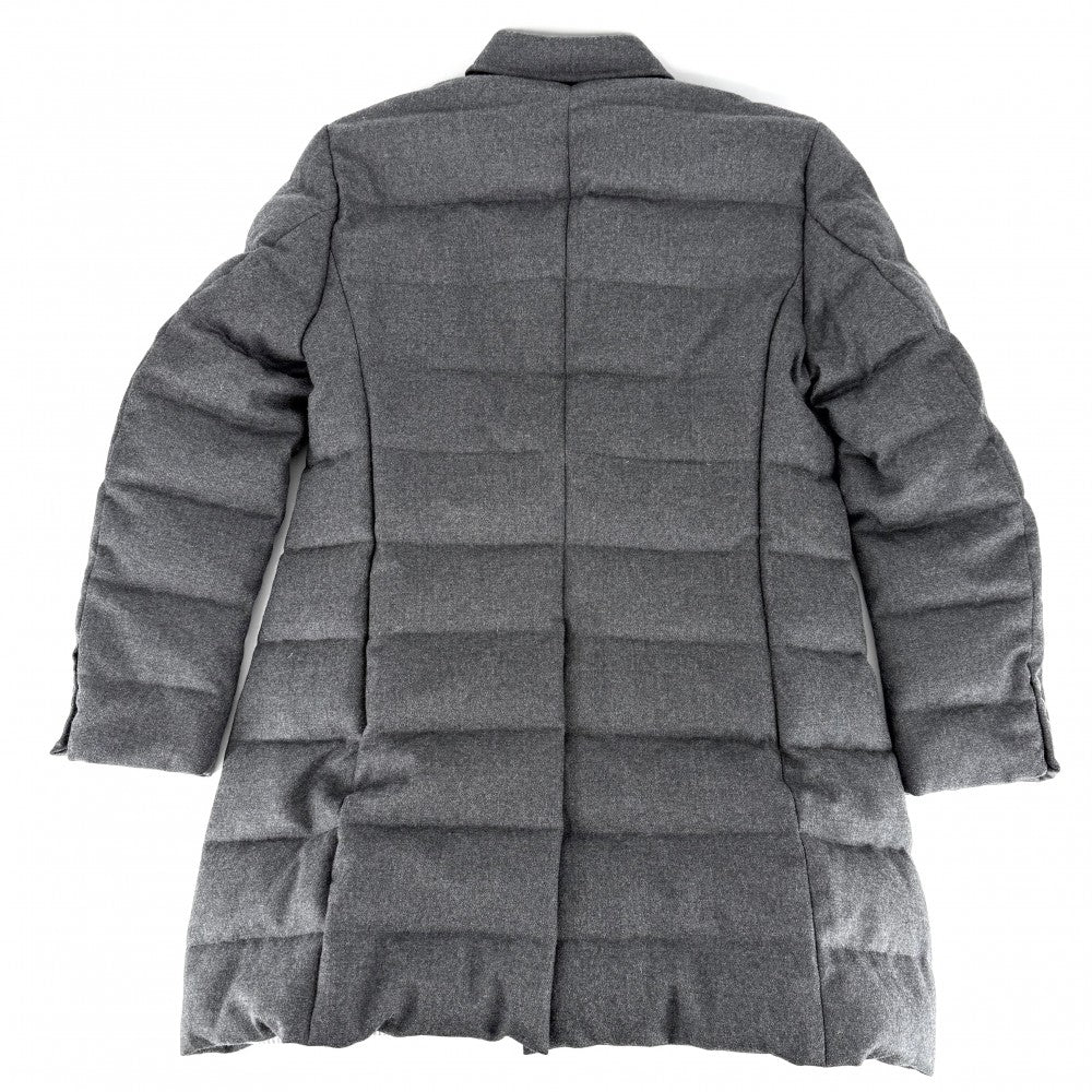 MONCLER モンクレール ダウンジャケット CHESTER アウター ストライプ 2サイズ グレー 冬 ナイロン メンズ【中古品】