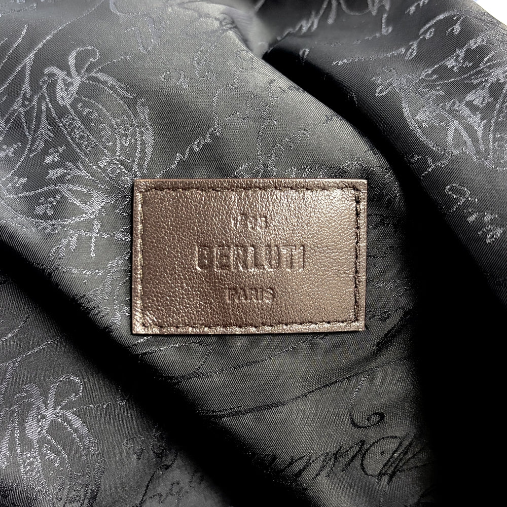 Berluti ベルルッティ アウター スクリット B-Way アパレル 服 46 ブラック 黒 秋 冬 ナイロン メンズ【中古品】