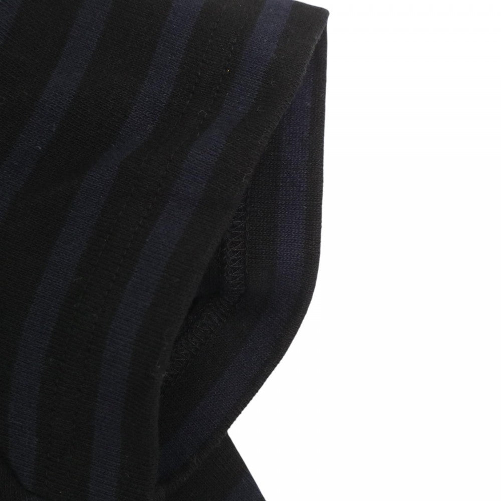 【開店SALE】 Sacai サカイ ワンピース 半袖 ボーダー アパレル 服 ネイビー 紺 ブラック 黒 コットン レディース【中古品】