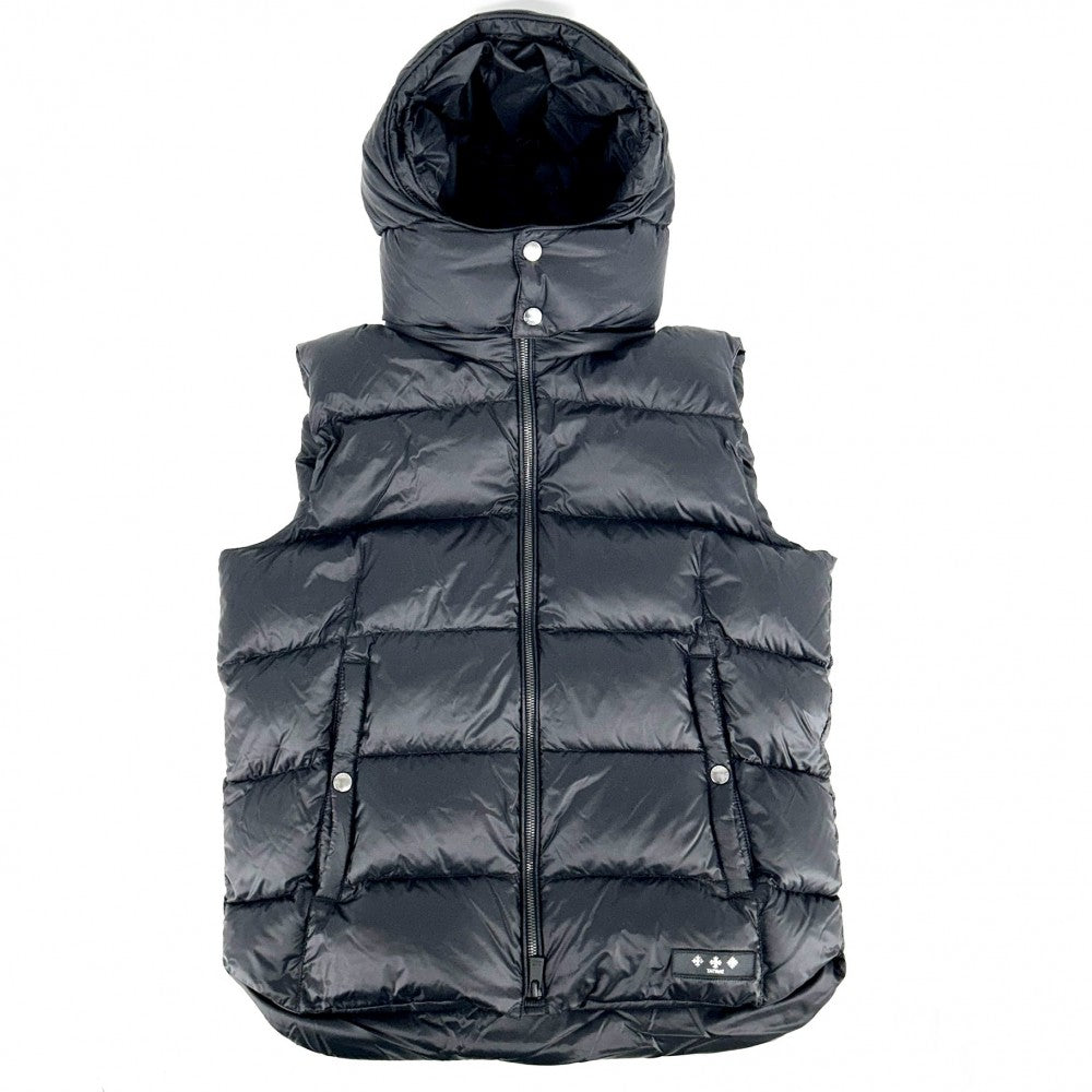 TATRAS タトラス ダウンベスト ポセイドーネ アウター アウター POSEIDONE 2サイズ アパレル 服 フード付き MTAT22A4842-D ブラック 黒 ブラック金具 秋 冬 ナイロン メンズ【中古品】