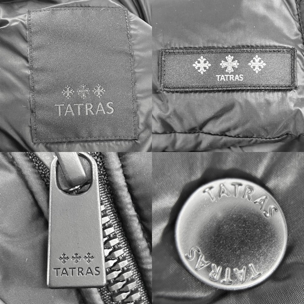 TATRAS タトラス ダウンベスト ポセイドーネ アウター アウター POSEIDONE 2サイズ アパレル 服 フード付き MTAT22A4842-D ブラック 黒 ブラック金具 秋 冬 ナイロン メンズ【中古品】