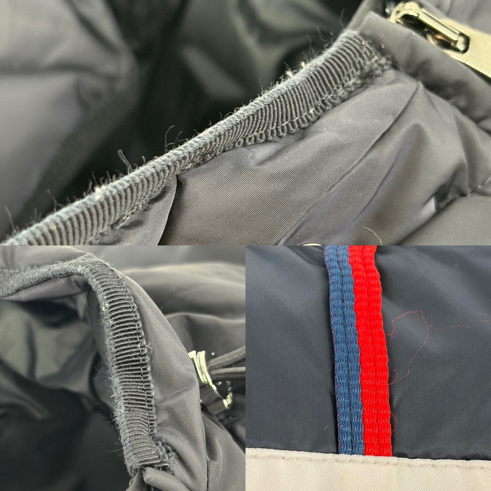 【開店SALE】 MONCLER モンクレール ダウンジャケット AVOCETTE フード付き アウター アパレル 服 0サイズ ロングダウンジャケット ネイビー 紺 ガンメタル金具 冬 ナイロン レディース【中古品】