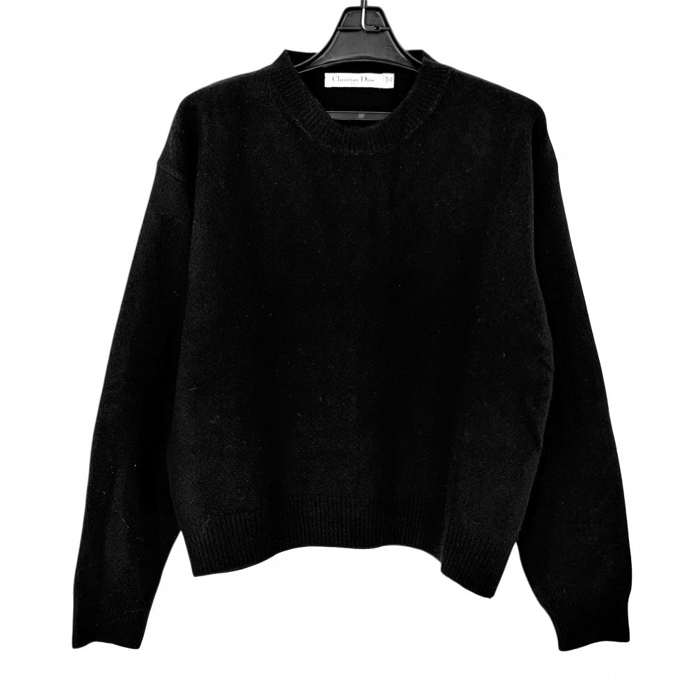 Christian Dior クリスチャンディオール ニット J'ADIOR 8 ボクシーセーター トップス アパレル 服 36 ブラック 黒 春 秋 冬 カシミヤ レディース【中古品】
