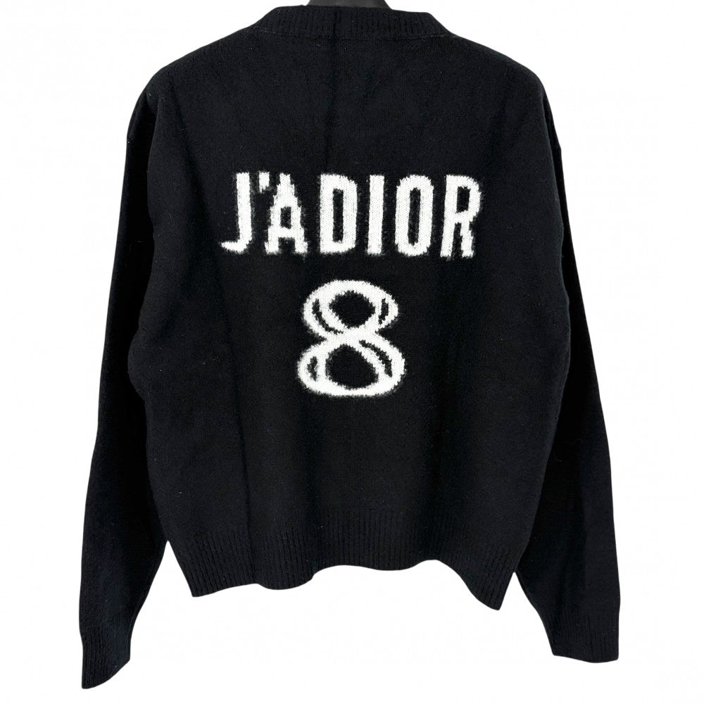 Christian Dior クリスチャンディオール ニット J'ADIOR 8 ボクシーセーター トップス アパレル 服 36 ブラック 黒 春 秋 冬 カシミヤ レディース【中古品】