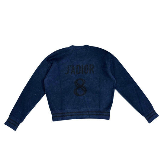 Christian Dior クリスチャンディオール ニット J'ADIOR 8 ボクシーセーター トップス アパレル 服 36 ネイビー 紺 春 秋 冬 カシミヤ ナイロン ポリウレタン レディース【中古品】
