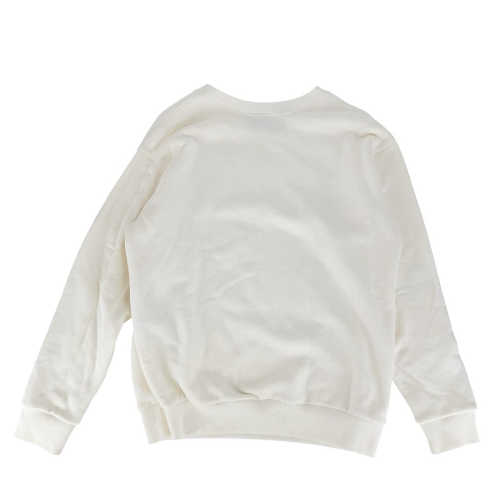 【開店SALE】 GUCCI グッチ スウェット ロゴ トップス クルーネック 服 アパレル XS 617964 オフホワイト 春 夏 コットン ラインストーン メンズ【中古品】
