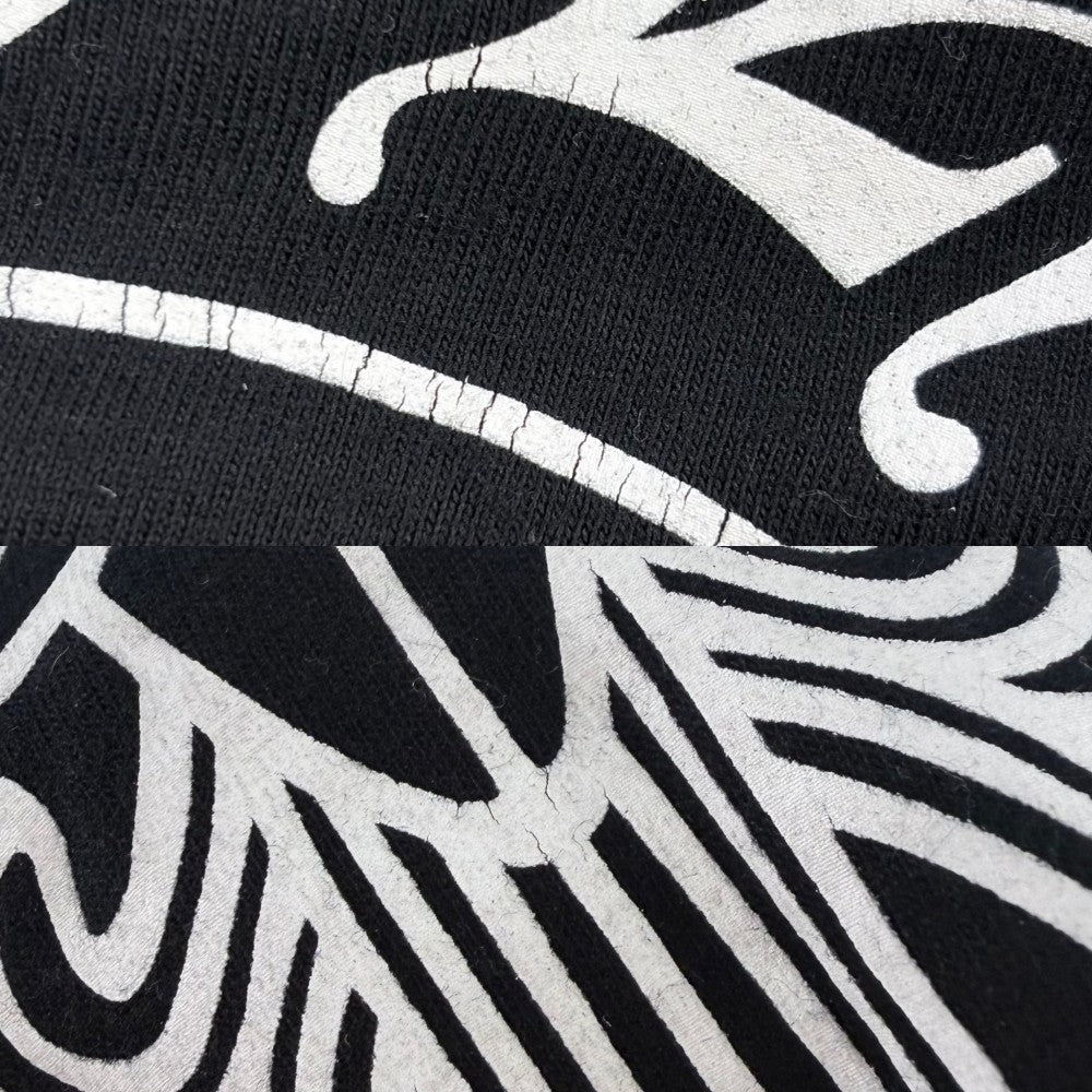 CHROME HEARTS クロムハーツ 長袖Ｔシャツ ダガー ロゴ クルーネック トップス 服 アパレル ホースシュー L ブラック 黒 コットン レーヨン メンズ【中古品】