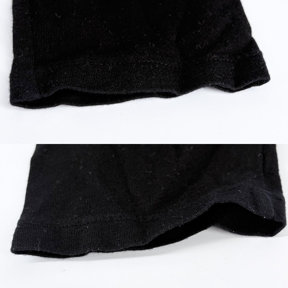 CHROME HEARTS クロムハーツ 長袖Ｔシャツ ダガー ロゴ クルーネック トップス 服 アパレル ホースシュー L ブラック 黒 コットン レーヨン メンズ【中古品】