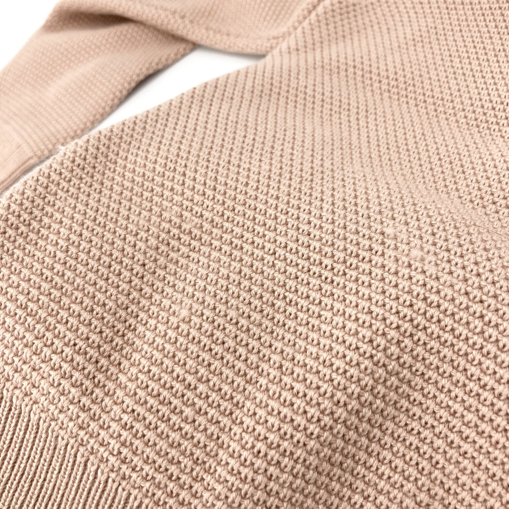 MONCLER モンクレール ダウンジャケット 花柄 MAGLIONE TRICOT アウター ジップアップ ニット S ピンク シルバー金具 秋 冬 ナイロン レディース【中古品】