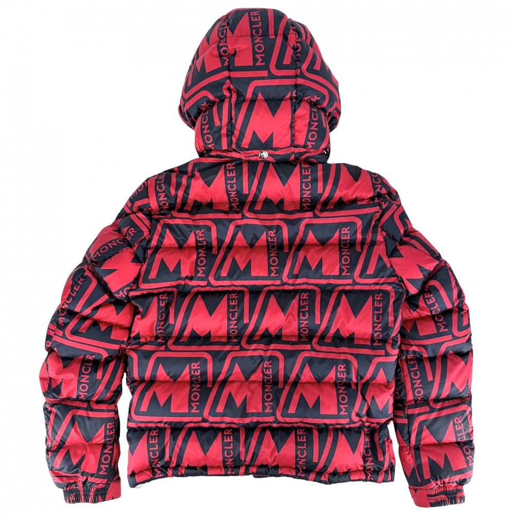 MONCLER モンクレール ダウンジャケット FRIOLAND アウター アパレル 1サイズ 服 F20911A59800 レッド 赤 ブラック 黒 ブラック金具 冬 ポリエステル メンズ【中古品】