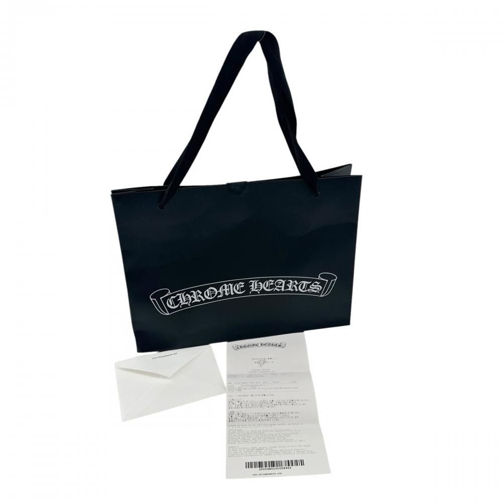 CHROME HEARTS クロムハーツ 靴 ソックス チョンパー 3本セット マッティ・ボーイ Lサイズ コットン ナイロン ポリエステル ポリウレタン ホワイト 白 ブラック 黒 メンズ 約360g【中古品】