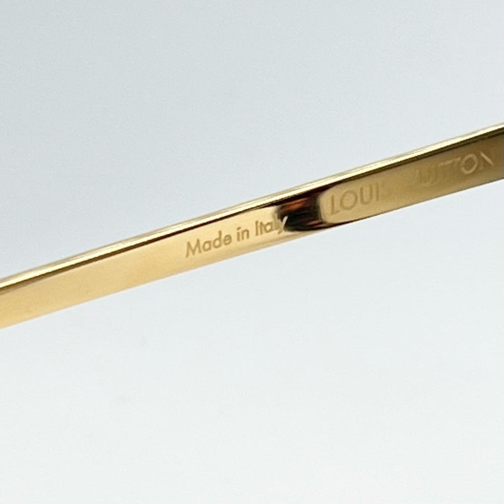 LOUIS VUITTON ルイヴィトン サングラス ガルガン キャットアイ アイウェア ベッコウ柄 Z0756E メタル プラスチック ブラウン 茶 ゴールド金具 レディース【中古品】