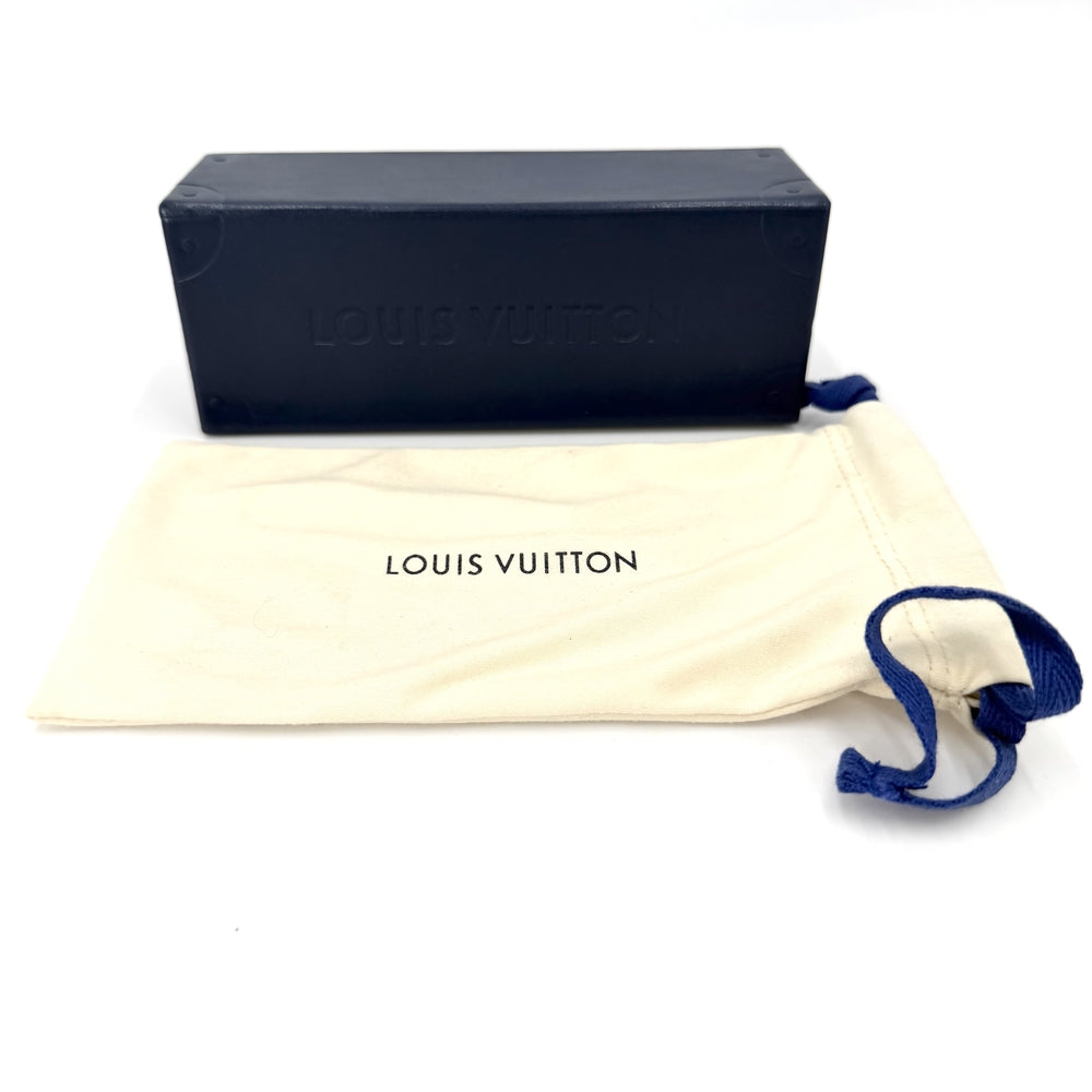 LOUIS VUITTON ルイヴィトン サングラス モノグラムエクリプス サングラス･クロックワイズ キャンバス アイウェア パイロット 眼鏡 Z1109E メタル ブラックグラデーション シルバー金具 メンズ【中古品】
