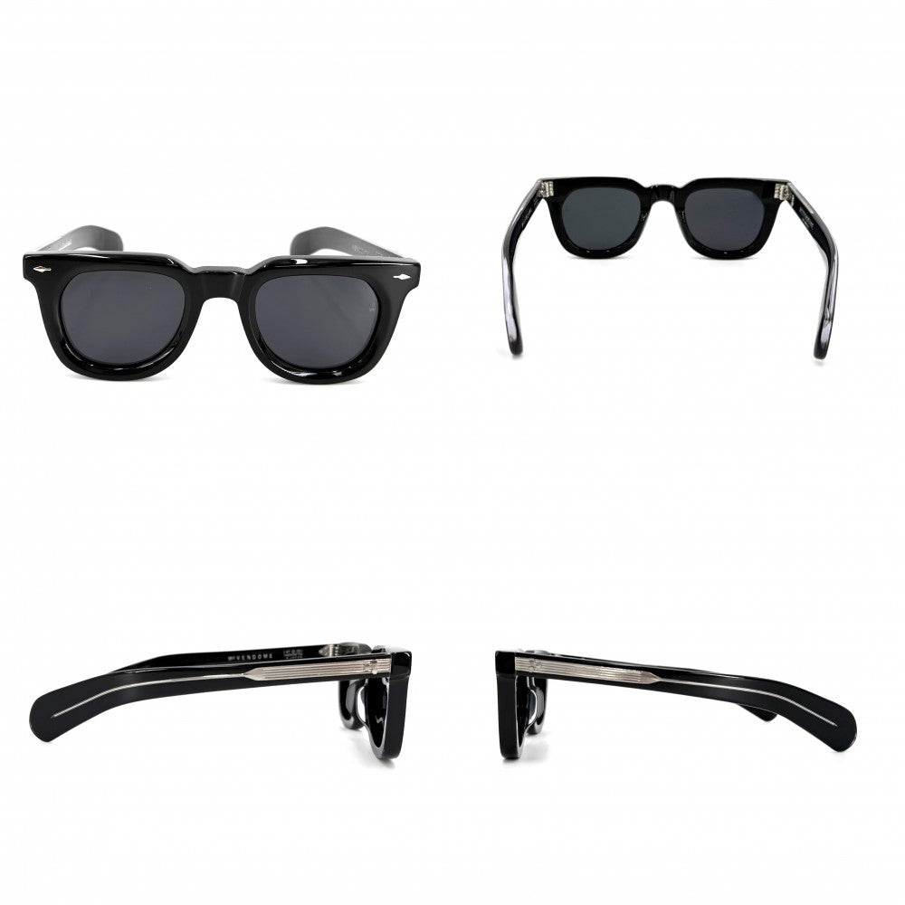 サングラス JACQUESMARIEMAGE ジャックマリーマージュ ファッションアイテム ヴァンドーム VENDOME 眼鏡 ブラック 黒 シルバー金具 メンズ【中古品】