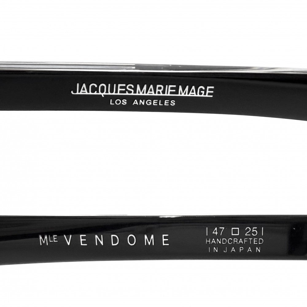 サングラス JACQUESMARIEMAGE ジャックマリーマージュ ファッションアイテム ヴァンドーム VENDOME 眼鏡 ブラック 黒 シルバー金具 メンズ【中古品】