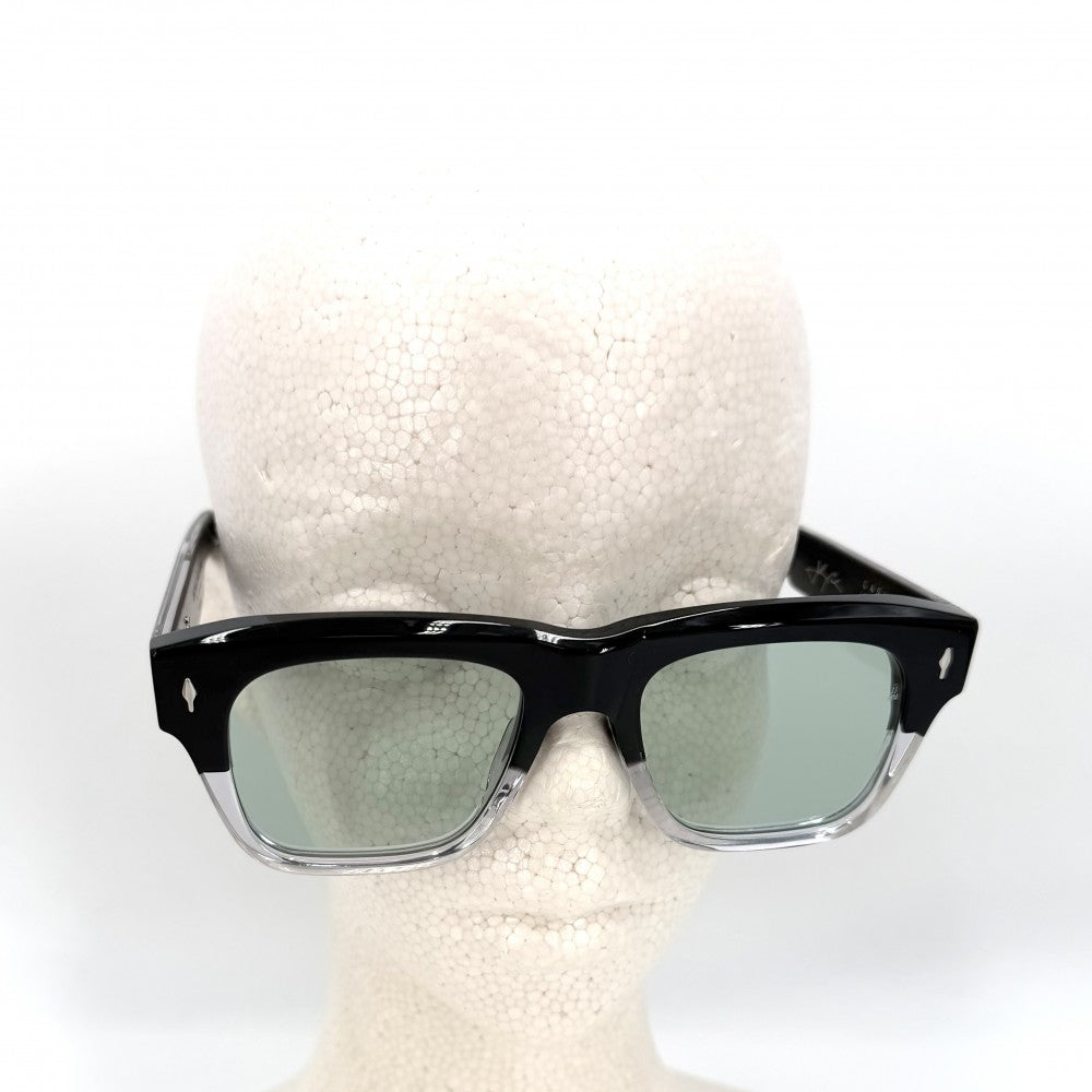 サングラス JACQUESMARIEMAGE ジャックマリーマージュ ファッションアイテム 眼鏡 ブラック 黒 シルバー金具 メンズ【中古品】