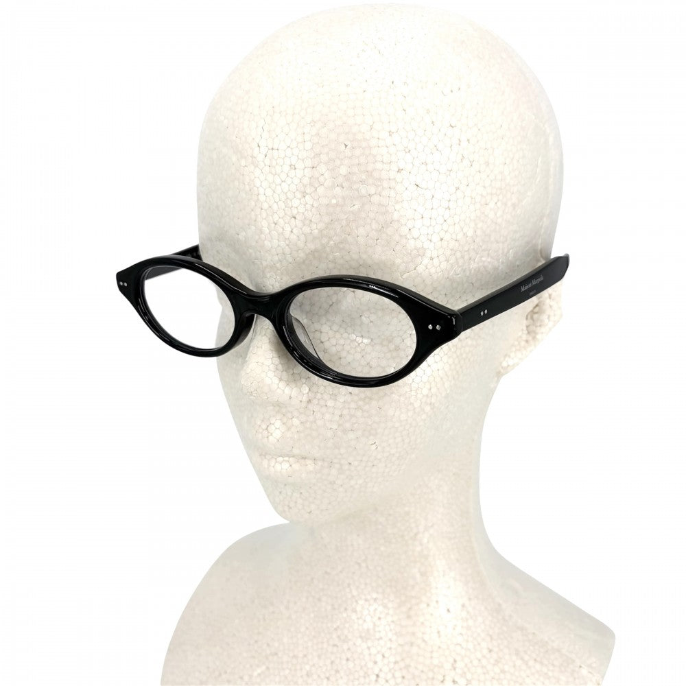 サングラス GENTLE MONSTER Maison Margiela アイウェア 眼鏡 ジェントルモンスター×メゾンマルジェラ MM111 ブラック 黒 シルバー金具 ユニセックス【中古品】