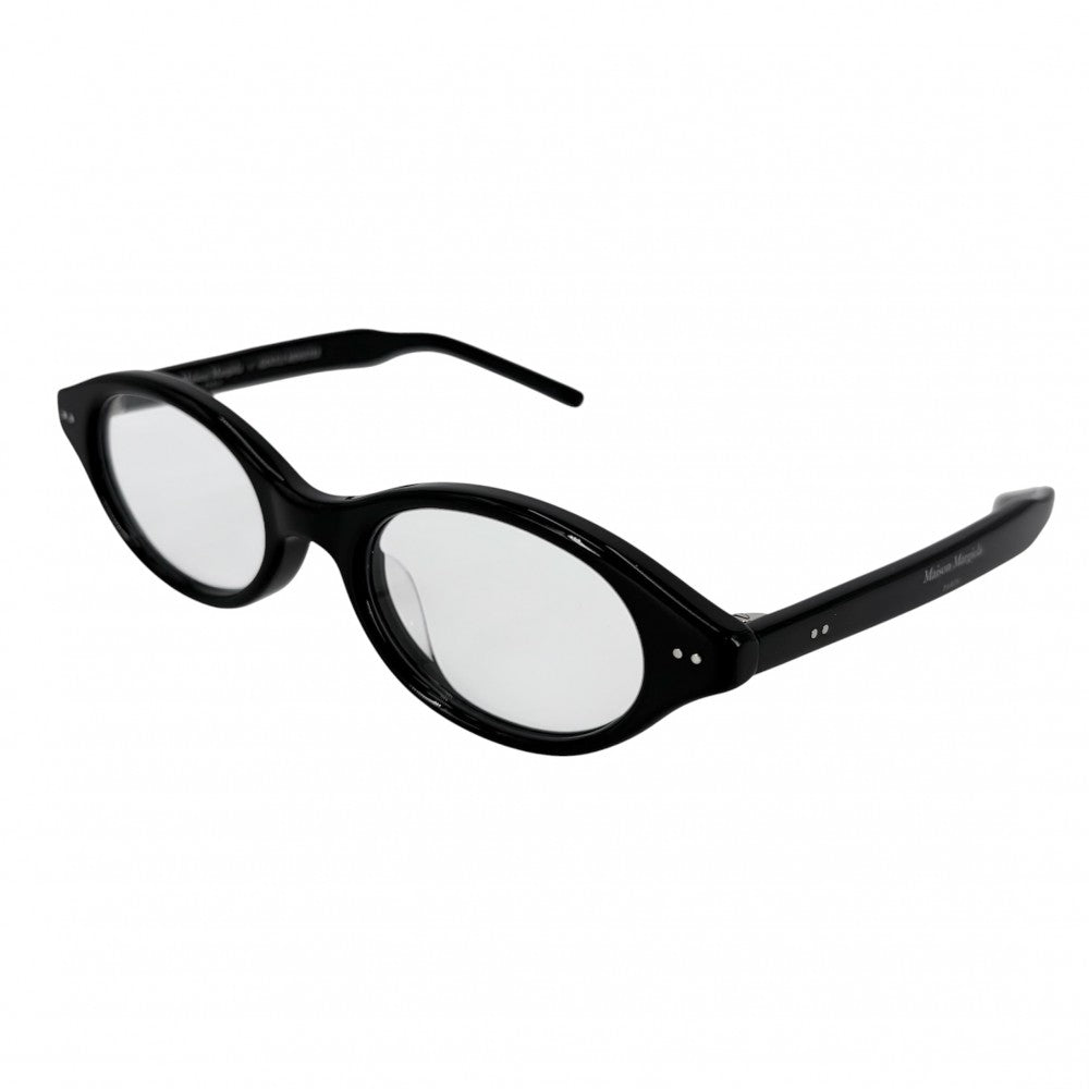 サングラス GENTLE MONSTER Maison Margiela アイウェア 眼鏡 ジェントルモンスター×メゾンマルジェラ MM111 ブラック 黒 シルバー金具 ユニセックス【中古品】