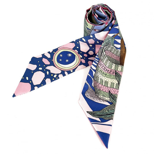 HERMES エルメス スカーフ ツイリー LA DANCSE DES AMAZONES アマゾンのダンス Twilly ファッションアイテム シルク マルチカラー レディース【中古品】