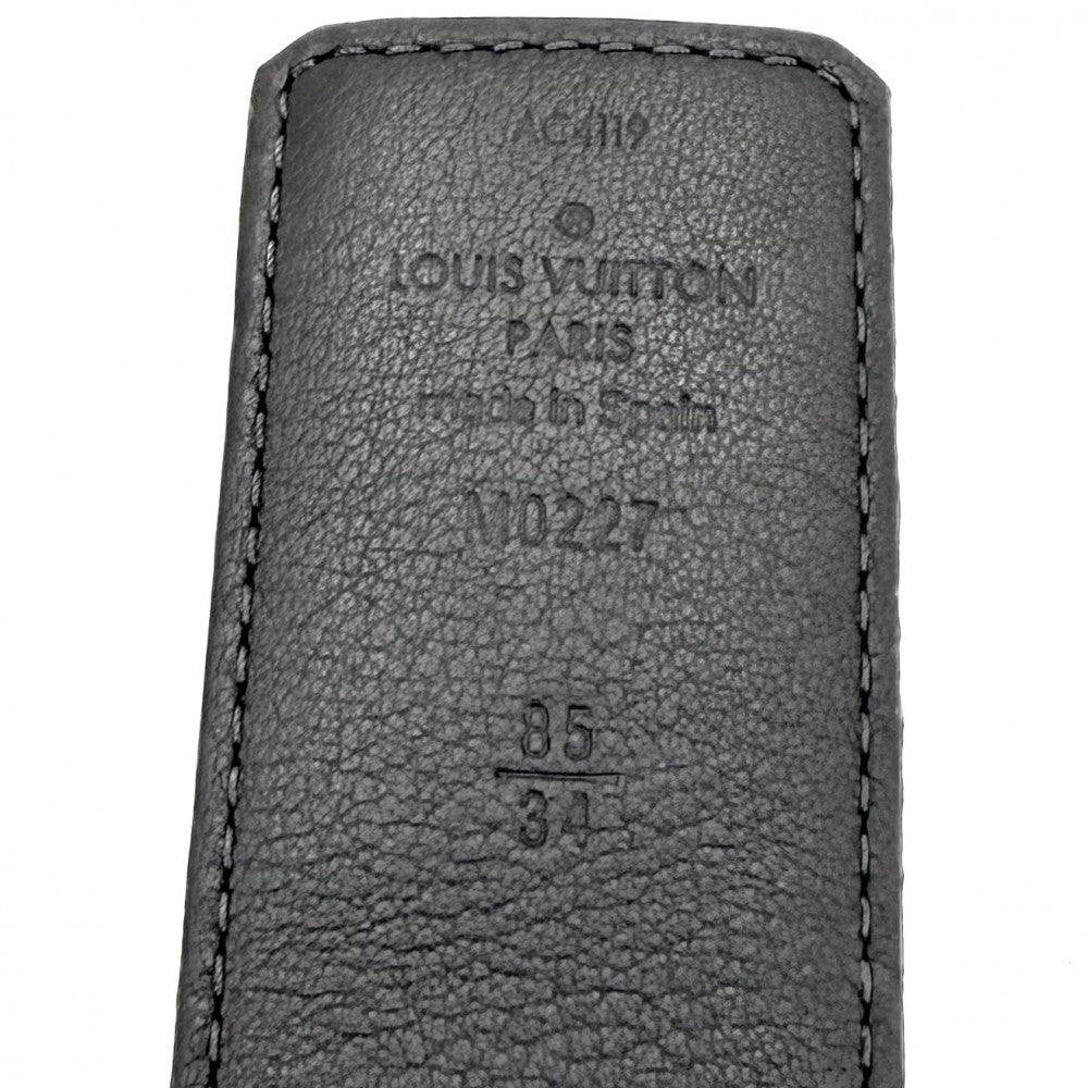 LOUIS VUITTON ルイヴィトン ベルト モノグラムエクリプス サンチュールLVサンセット リバーシブル ファッションアイテム 85/34 M0227 ブラック 黒 ブルー×ブラック金具 メンズ【中古品】