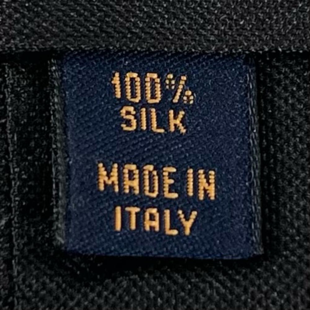 LOUIS VUITTON ルイヴィトン ネクタイ クラヴァット・LV MADE NIGOｺﾗﾎﾞ ロゴ刺繍 MP3219 シルク ブラック 黒 ホワイト 白 メンズ【中古品】