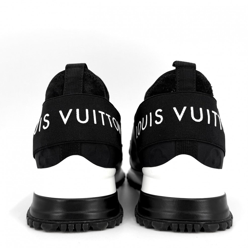 LOUIS VUITTON ルイヴィトン スニーカー ランアウェイ・ライン スニーカー モノグラム ファッションアイテム 34 1/2サイズ 約22cm 靴 ブラック 黒 レディース【中古品】