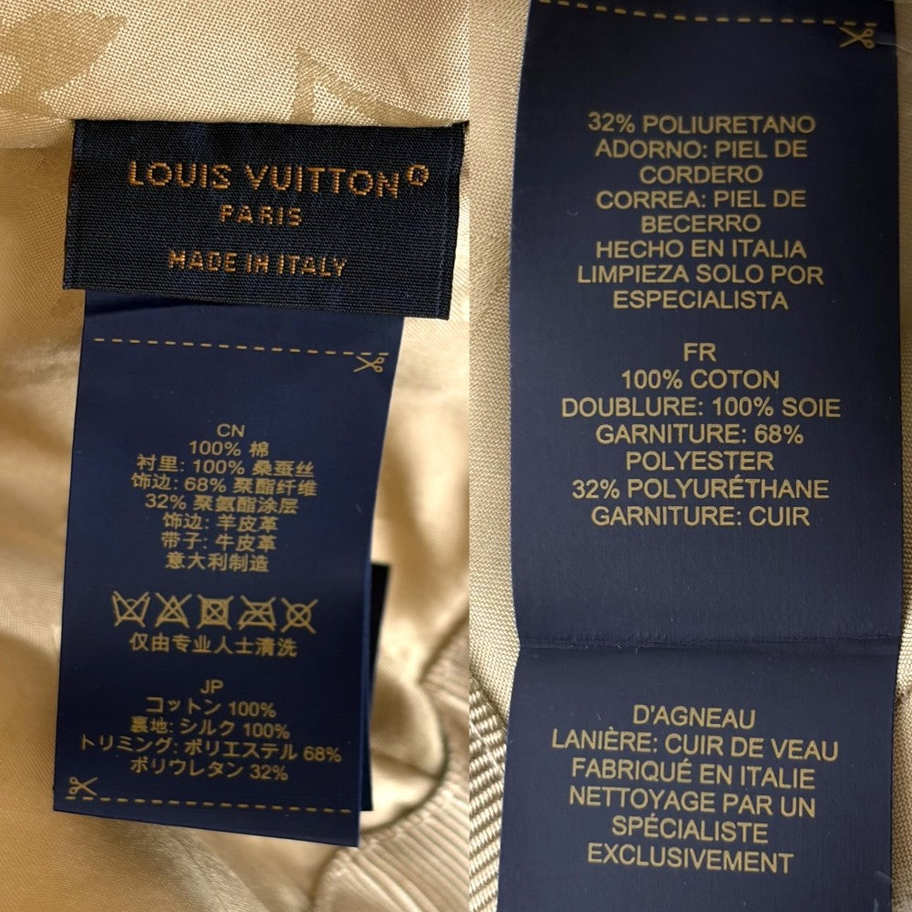 LOUIS VUITTON ルイヴィトン キャップ モノグラム LV ファースト ベースボールキャップ ファッションアイテム 60サイズ 帽子 M7087M コットン シルク アイボリー シルバー金具 メンズ【中古品】