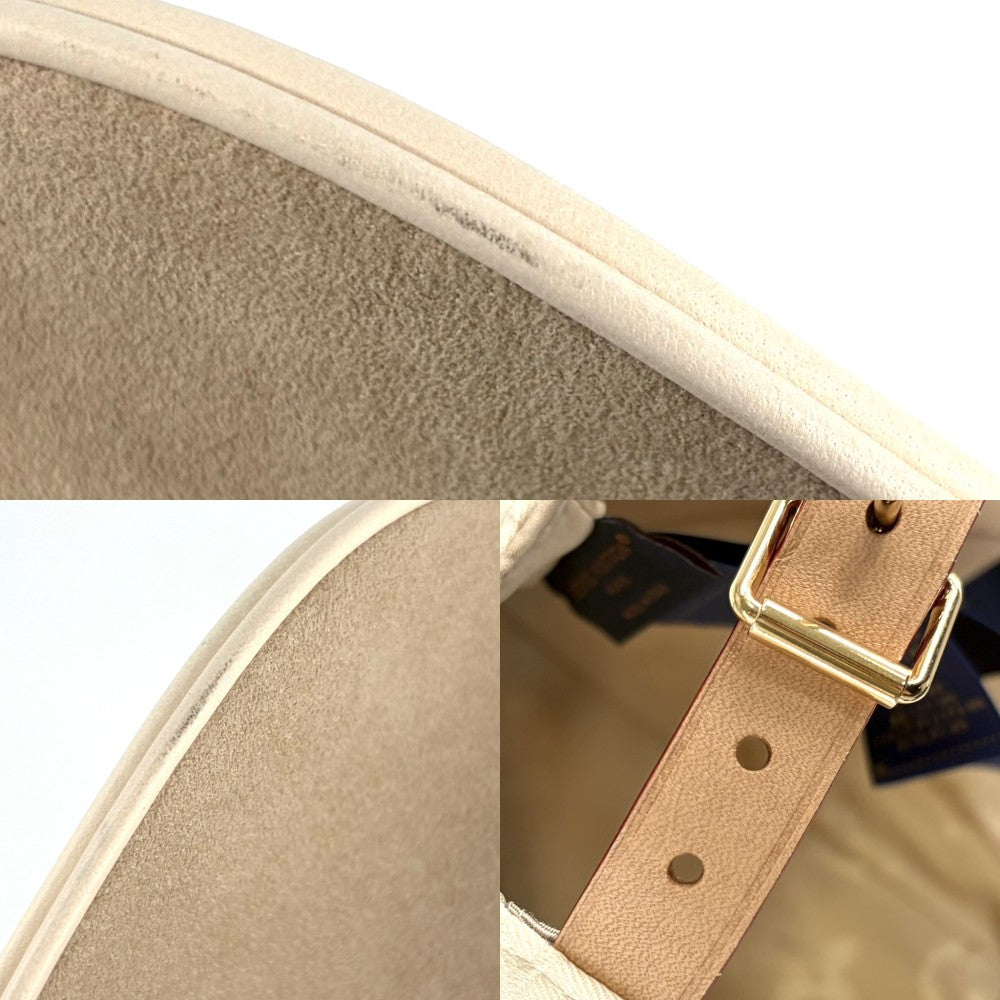 LOUIS VUITTON ルイヴィトン キャップ モノグラム LV ファースト ベースボールキャップ ファッションアイテム 60サイズ 帽子 M7087M コットン シルク アイボリー シルバー金具 メンズ【中古品】